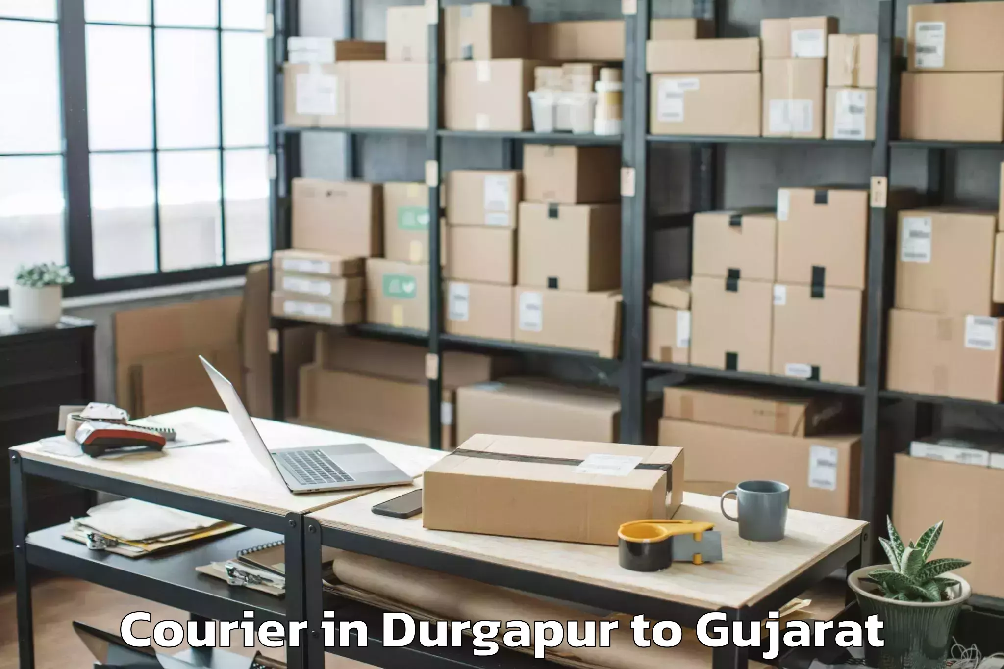 Get Durgapur to Gandhinagar Courier